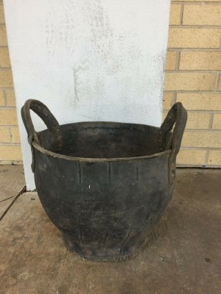 Vintage European Rubber Bucket