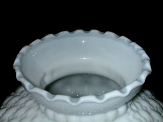 Milk Glass Lamp Shade Diamond Quilt 5 3/4 