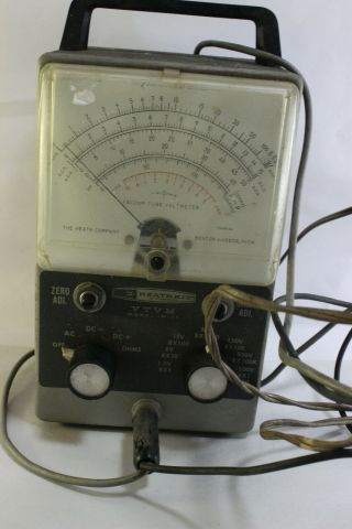 Heathkit Model Im - 11 Vacuum Tube Voltmeter - Vintage Electronics Has Wear