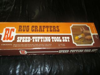 Rug Crafters Vintage Speed - Tufting Tool Set Punch Needle & Shag Cutter - 1970 