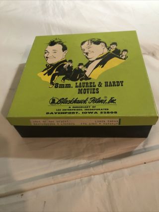 8 Sound Film Laurel And Hardy Sons Of The Desert 4 Reels Blackhawk Vintage