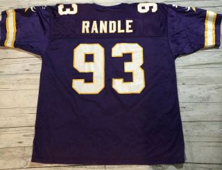 Vintage Starter Minnesota Vikings John Randle 93 Nfl Football Jersey Mens Sz 54