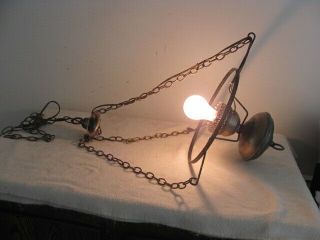 Vintage Hurricane Gone With The Wind Hanging Swag Lamp Frame