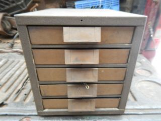 Vintage Kennedy Parts Cabinet From A Machine Shop Plastic Drawer Version