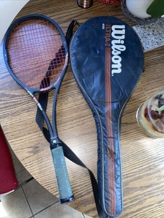 Midsize Wilson Ultra 2 Vintage Raquet W Case Braided Graphite W Boron