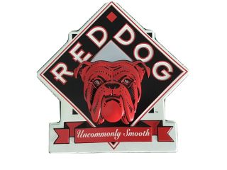 Red Dog Beer Sign With Tap Activator.
