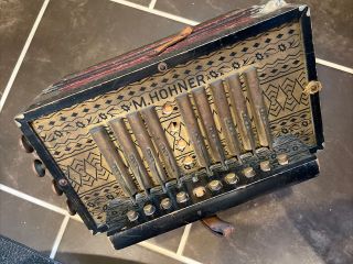 Vintage M.  Hohner Accordion Made In Germany