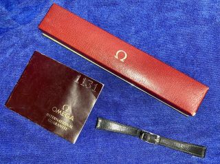 Vintage Omega Watch Box,  Papers And Clasp