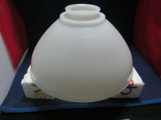 Vintage Milk Glass 10 " White Waffle Lamp Shade For Floor Torchiere 2.  75 " Fitting
