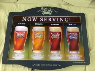 Samuel Adams Seasonal Light Up Beer Sign