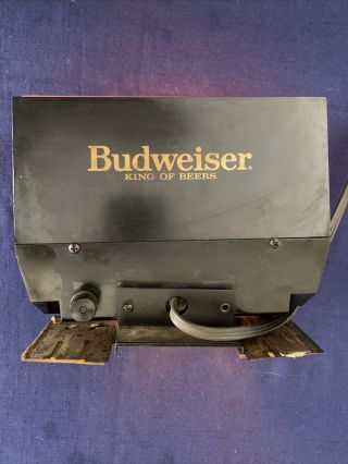 Vintage Budweiser Bar Clock Clydesdale ' s Lighted Clock Beer Sign 2
