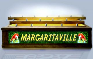 Margaritaville 18 Beer Tap Handle Display Lights Up Front Sign And Tap Handles