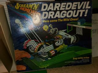 Vintage 1971 Hasbro Scream’n Demons Daredevil Dragout Box Parts Incomplete