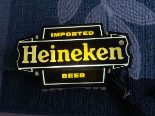 Vintage Heineken Imported Beer Light Bar Sign - Man Cave