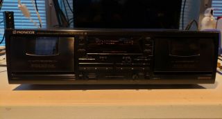 Vintage Pioneer Ct - W404r Stereo Double Cassette Player/recorder Tested/works