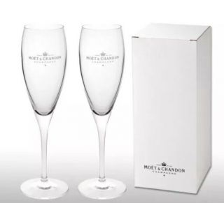 2 X Boxed Moët Chandon Champagne Glass Flutes
