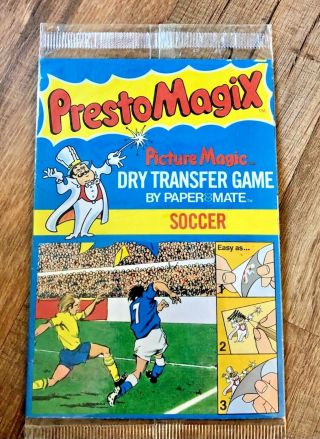 Presto Magix Soccer Picture Magic Dry Transfer Game 1978