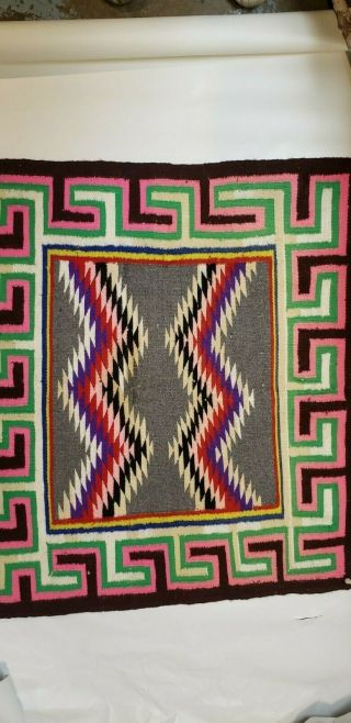 Vintage Native American Wool Lap Blanket