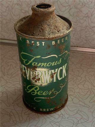 Famous Beverwyck Beer Irtp Low Profile Cone Top Beer Can Albany Ny