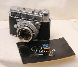 Kodak Retina Automatic Iii Vintage Film Camera F/2.  8 45mm Lens Germany