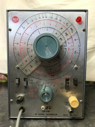 Vintage Rca Wr - 50b Rf Signal Generator