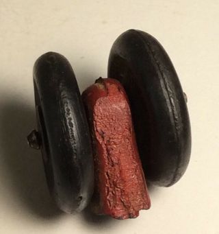 Parts For Vintage Cast Iron Red Toy Tractor - Tires Only (arcade Oliver? Ih?)