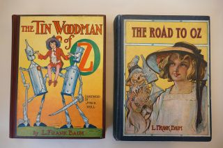 The Tin Woodman Of Oz & The Road To Oz,  By L.  Frank Baum,  Vintage