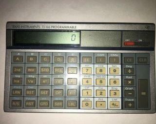 Vintage Texas Instruments Ti Programmable Scientific Calculator Ti - 66 Galaxy