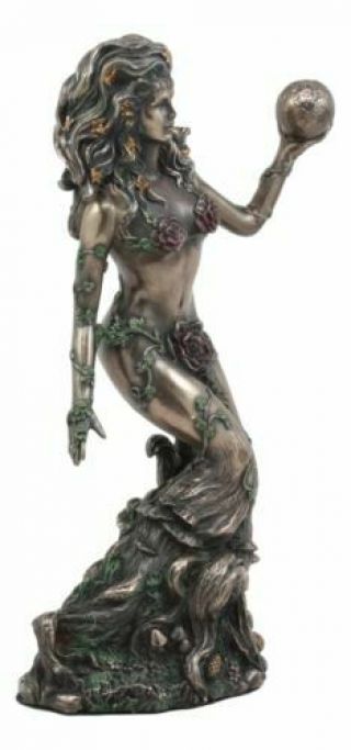 Greek Mother Earth Goddess Gaia Figurine Statue Earth Titan Olympus 8.  75 " H Decor