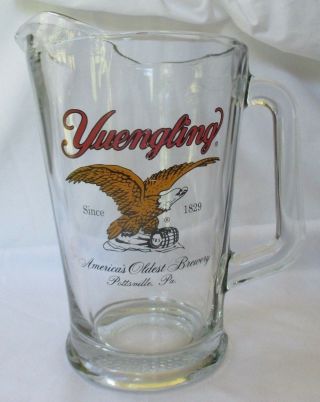 Yuengling Large Glass Beer Pitcher