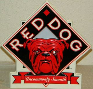 Red Dog Beer Sign Tap Transmitter Back Bar Glorifier Display - Man Cave Rare Vtg 2
