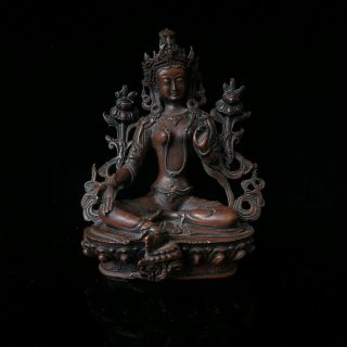 Chinese Copper Figures Sculpture Carved Buddha Statue Bs022