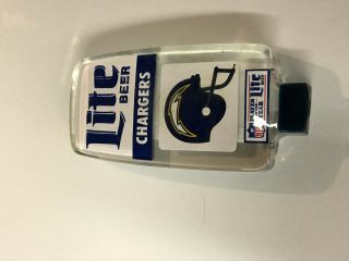 Vintage Los Angeles Chargers Beer Tap Handle Miller Lite Nfl Player Of The Year