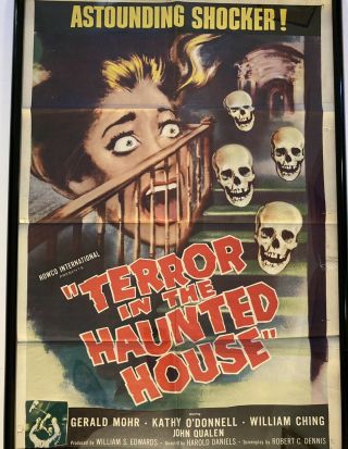 Vintage 1958 Skeleton Monster Horror Film - Terror In The Haunted House -