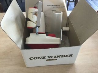 Vintage Cone Winder Shw - 10 Yarn Winder Box Japan With Instructions