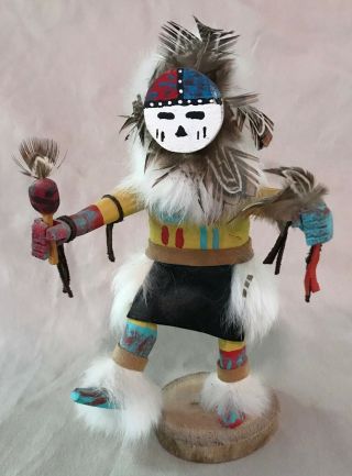 Vintage Hopi Native American Kachina Doll Sculpture By Tom