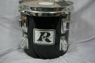 Vintage Rogers Big R 8 " Black Tom Drum