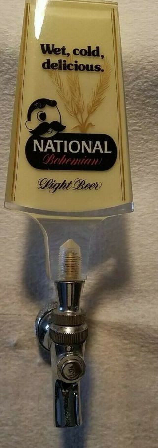 Vintage National Bohemian Beer Tap Handle With Olmstead Faucet