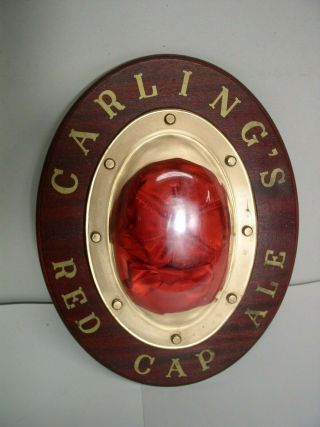 Carling Red Cap Ale Beer Wooden Sign