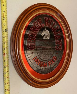 Vintage Adolph Coors 1981 George Killian’s Irish Red Beer Bar Mirror Sign