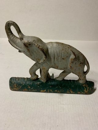 Vintage ‘elephant In The Grass’ Doorstop Lamp