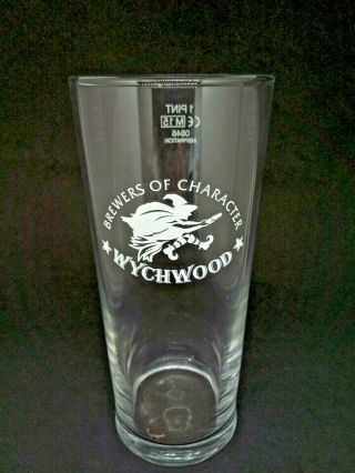 Rare Vintage Wychwood Brewery Pub Beer Ale Halloween Pint Glass Man Cave Gift