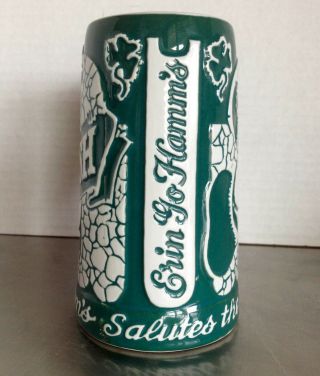 Vintage Hamm ' s Ceramic Beer Stein O ' Hamm ' s St.  Patrick ' s Day 2