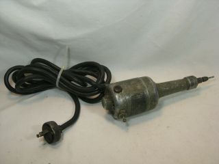 Vintage Dumore 10h Ioh Grinder Hand Held Electrical 1/10 Hp Work Craft Tool