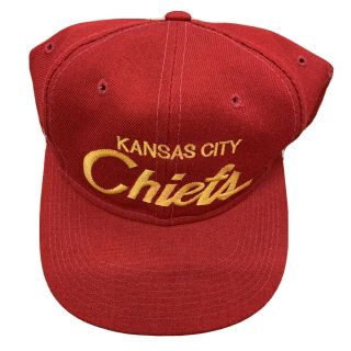 Vintage Sports Specialties Nfl Kansas City Chiefs Single Line Script Snapback
