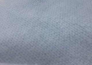 Vintage Waffle Weave Blanket Blue Nylon Satin Trim Thermal 88x67 Twin USA 2
