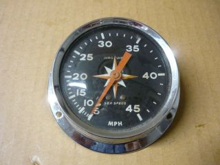 Vintage Boat Speedometer By Airguide 5 - 45 Mph