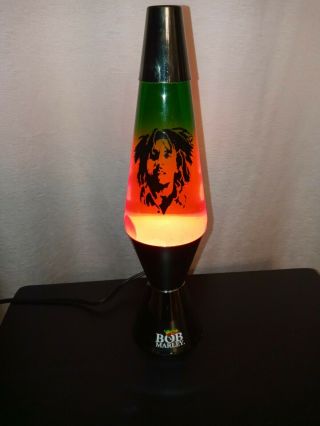 Bob Marley Radiant Rasta Lava Lamp,  14 - 1/2 - Inch,  Tinted