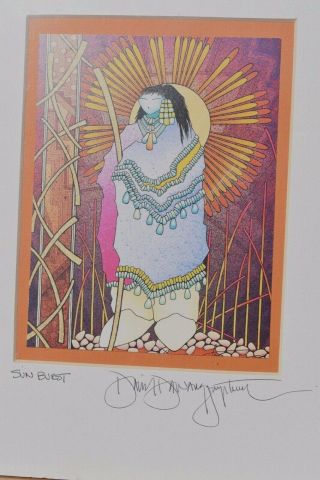 Signed Print by Hopi Artist David Dawangyumptewa 