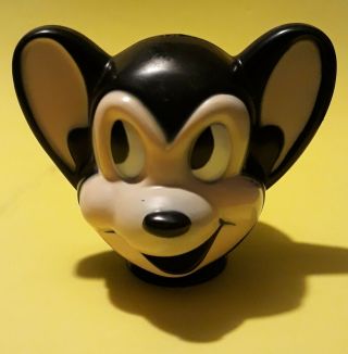 Vtg 1965 Mighty Mouse Soaky Head Only Colgate Palmolive Co.  Soakies Terrytoons